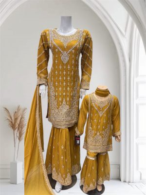 Alternative view of D13 Mummy & Me Gharara Purple