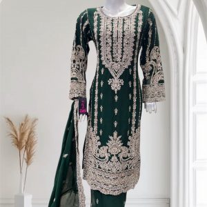 Alternative view of D22 Party Chiffon Plazzo Maroon