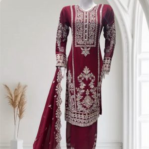 Alternative view of D23 Party Chiffon Plazzo Black